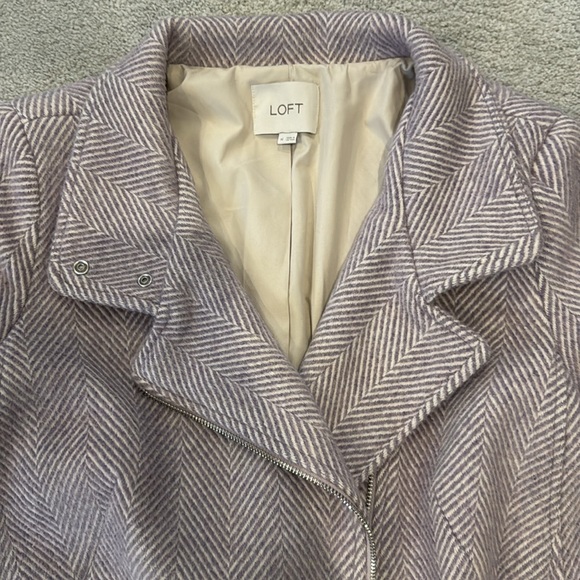 LOFT Herringbone Wool Blend Coat - Picture 11 of 11